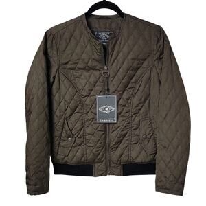 G.H. Bass Quilted Bomber Jacket Womens Size XS NWT